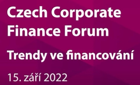 Pozvání na konferenci Czech Corporate Finance Forum