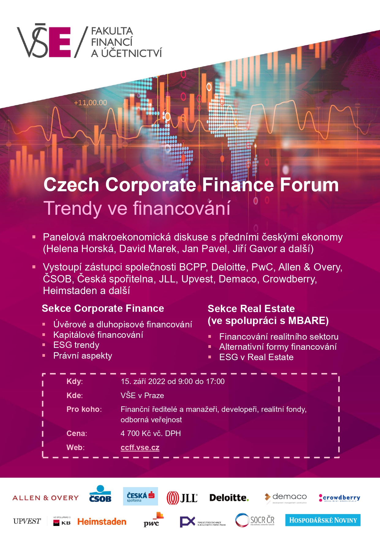 Konference 15.9.2022 Trendy ve financování (Czech Corporate Finance Forum)